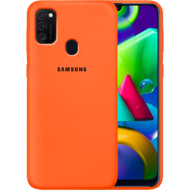 Силикон Original Case Samsung Galaxy M21 (2020) (Оранжевый)