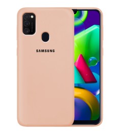 Силикон Original Case Samsung Galaxy M21 (2020) (Пудровый)