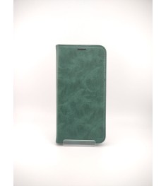 Чехол-книжка Leather Elegant Xiaomi Redmi Note 13 Pro 5G (Тёмно-зелёный)