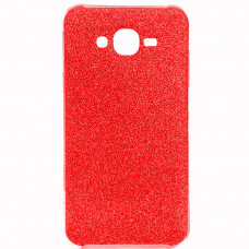 Силиконовый чехол Glitter Samsung Galaxy J7 (2015) J700 (красный)