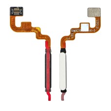 Шлейф для Xiaomi Poco M4 Pro/ Redmi Note 11 5G с белым сканером отпечатка пальцев