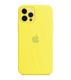 Силикон Original RoundCam Case Apple iPhone 12 Pro Max (47) Lemon