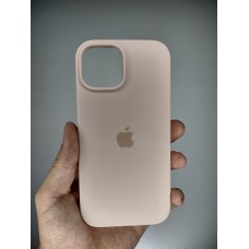 Силикон Original Round Case Apple iPhone 15 (08) Pink Sand