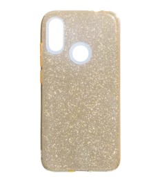 Силиконовый чехол Glitter Xiaomi Redmi Note 7 (Золотой)