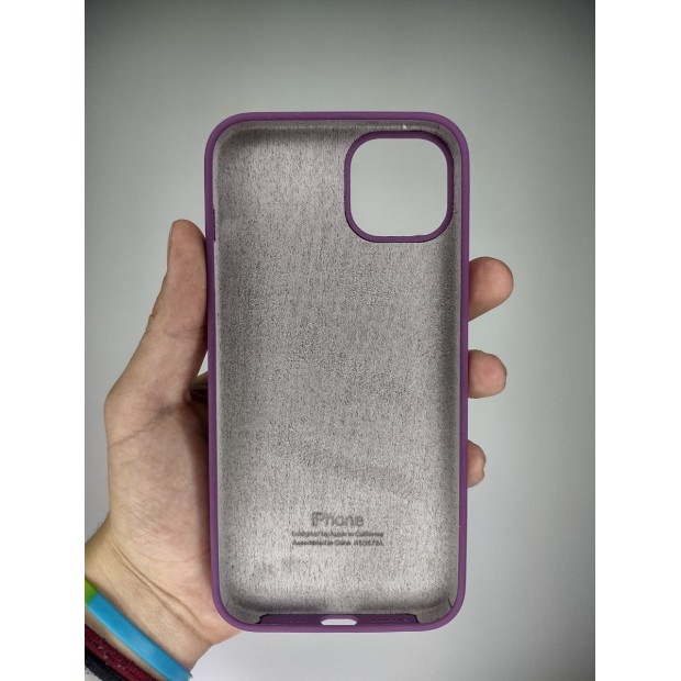 Силикон Original Round Case Apple iPhone 14 Plus (28) Brinjal