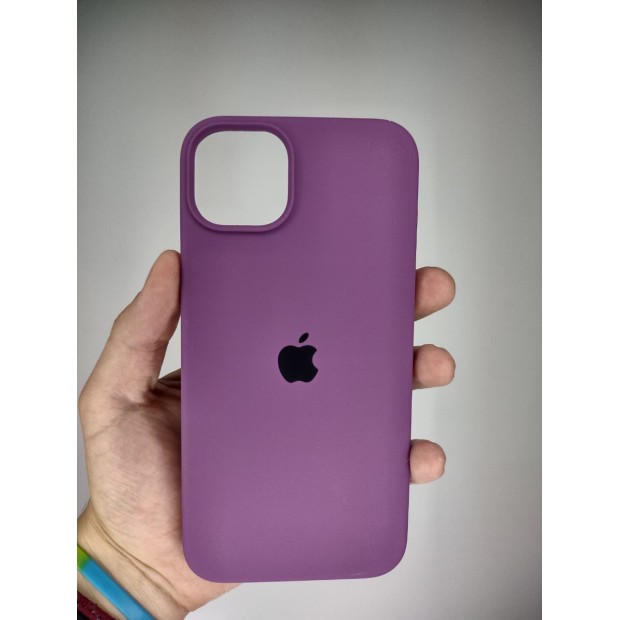 Силикон Original Round Case Apple iPhone 14 Plus (28) Brinjal