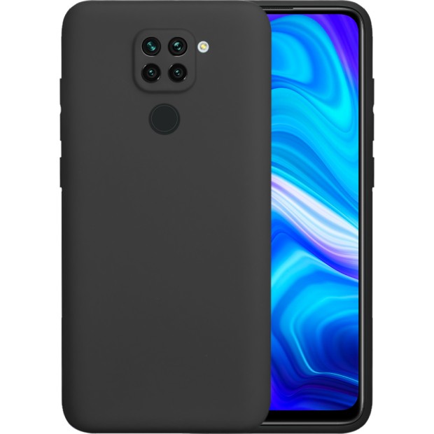 Силикон iNavi Color Xiaomi Redmi Note 9 (Чёрный)