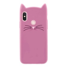 Силиконовый чехол Kitty Case Xiaomi Mi A2 Lite / Redmi 6 Pro (розовый)