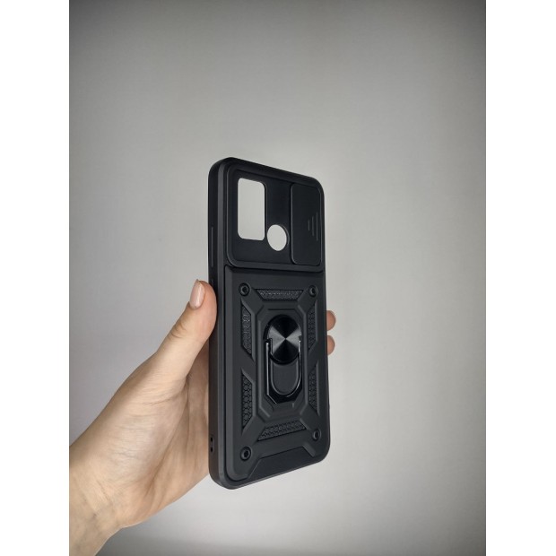 Бронь-чехол Ring Serge Armor Case Xiaomi Poco C40 (Чёрный)