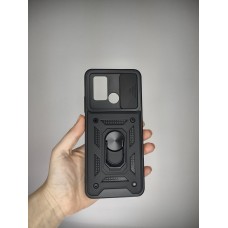Бронь-чехол Ring Serge Armor ShutCam Case Xiaomi Poco C40 (Чёрный)