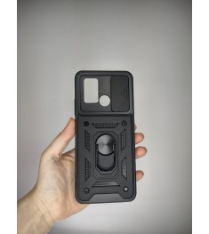 Бронь-чехол Ring Serge Armor ShutCam Case Xiaomi Poco C40 (Чёрный)