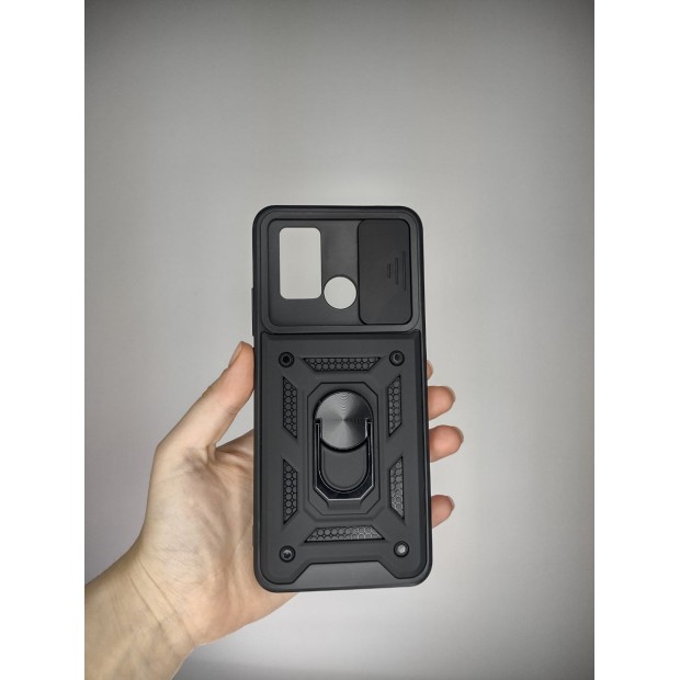 Бронь-чехол Ring Serge Armor Case Xiaomi Poco C40 (Чёрный)