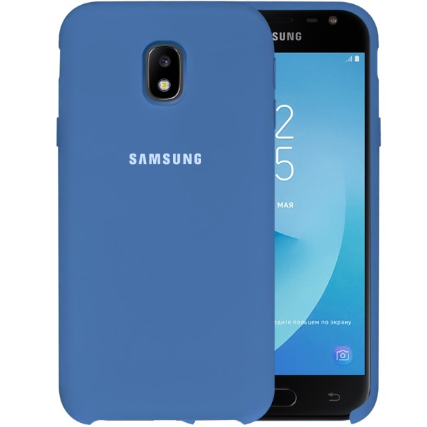 Силикон Original Case HQ Samsung Galaxy J3 (2017) J330 (Светло-синий)