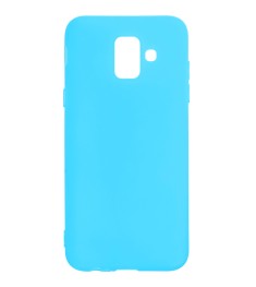 Силиконовый чехол iNavi Color Samsung Galaxy A6 (2018) A600 (голубой)
