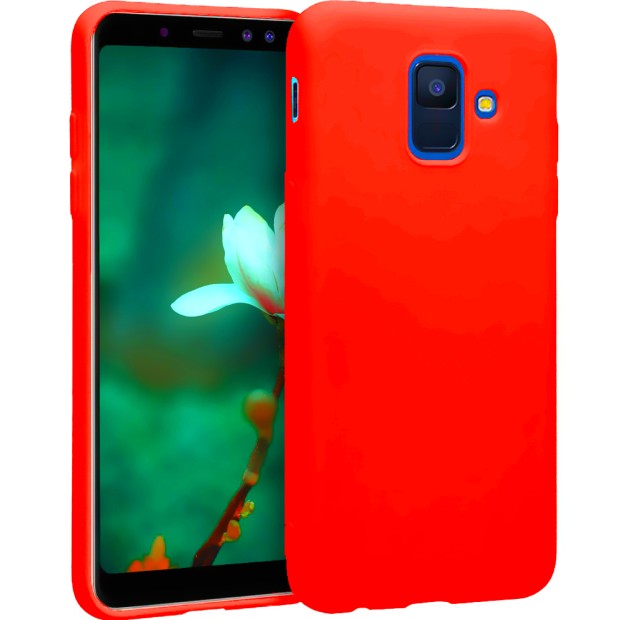 Силиконовый чехол iNavi Color Samsung Galaxy A6 (2018) A600 (красный)