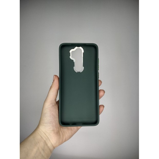 Накладка Metal Camera Xiaomi Redmi Note 8 Pro (Тёмно-зелёный)