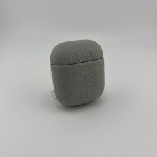 Чехол для наушников Leather Case Apple AirPods 1 / 2 (Grey)