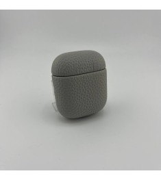 Чехол для наушников Leather Case Apple AirPods 1 / 2 (Grey)