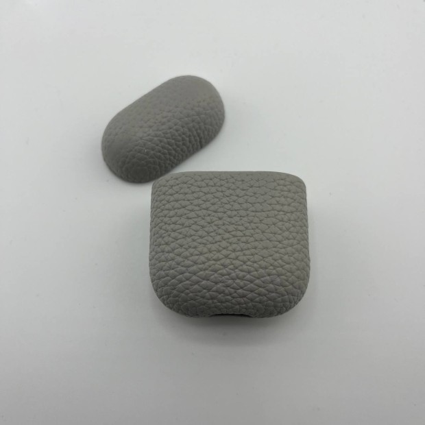 Чехол для наушников Leather Case Apple AirPods 1 / 2 (Grey)