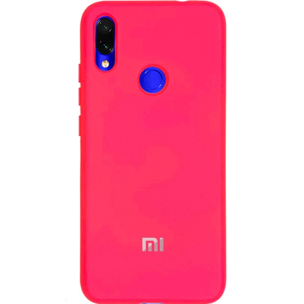 Силикон Original Case (HQ) Xiaomi Redmi Note 7 (Малиновый)