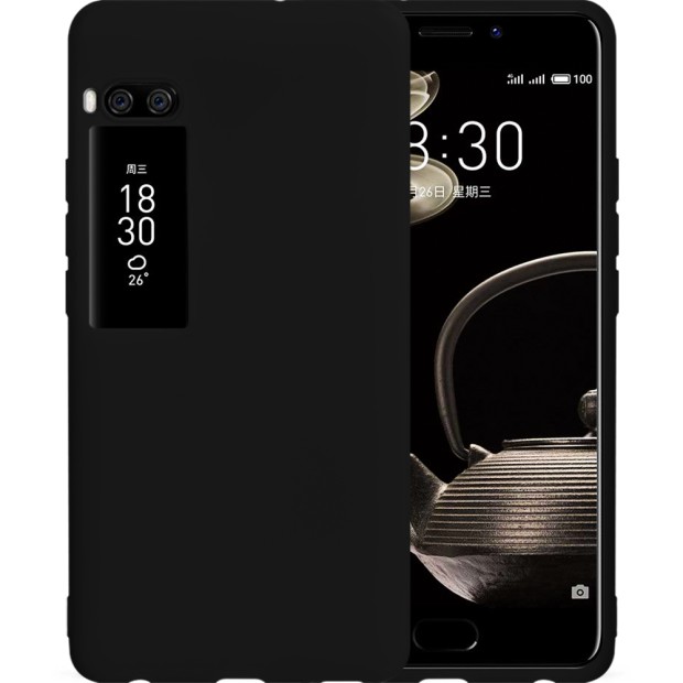 Силиконовый чехол iNavi Color Meizu Pro 7 Plus (Черный)