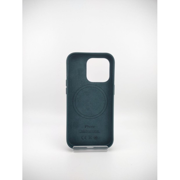 Чехол Leather Case with Magsafe Apple IPhone 14 Pro (Forest Green)