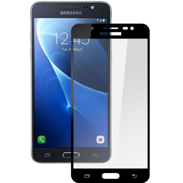 Защитное стекло 5D для Samsung Galaxy J5 (2016) J510 Black