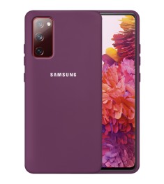 Силикон Original 360 Case Logo Samsung Galaxy S20 FE (Сиреневый)