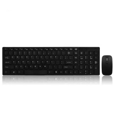 Бездротова клавіатура K-06 + миша бездротова (Чорний)