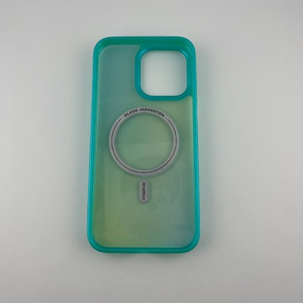 Накладка Blueo Aurora Anti-Drop MagSafe Apple iPhone 15 Pro Max (Green)