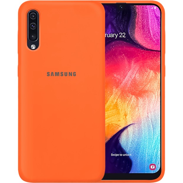 Силикон Original Case Samsung Galaxy A30s / A50 / A50s (2019) (Оранжевый)
