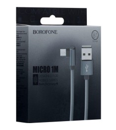 USB-кабель Borofone BX12 (MicroUSB) (Gray)