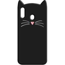 Силикон Kitty Case Samsung Galaxy M20 (Черный)