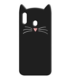 Силикон Kitty Case Samsung Galaxy M20 (Черный)