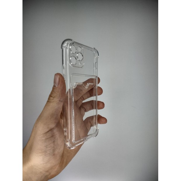 Силикон WS Card Case Apple iPhone 11 Pro (Прозрачный)