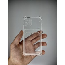 Силикон WS Card Case Apple iPhone 11 Pro (Прозрачный)