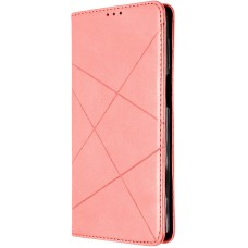 Чехол-книжка Leather Book Xiaomi Redmi Note 9 / Redmi 10X (Розовый)