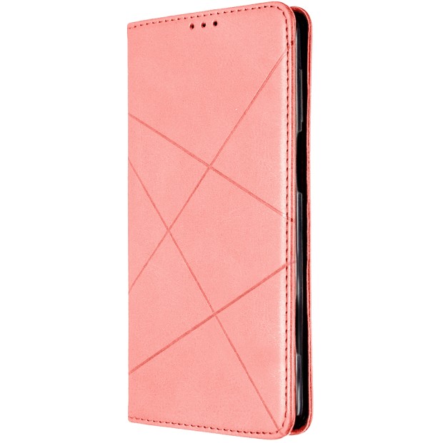 Чехол-книжка Leather Book Xiaomi Redmi Note 9 / Redmi 10X (Розовый)