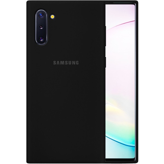 Силикон Original 360 Case Logo Samsung Galaxy Note 10 (Чёрный)