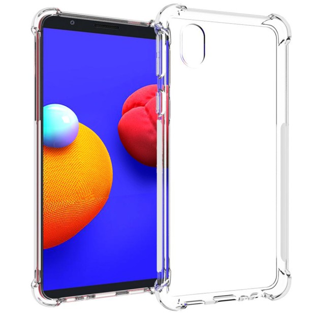 Силикон 6D Samsung Galaxy A01 Core (2020) (Прозрачный)