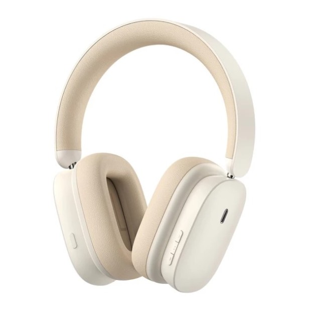 Беспроводные накладные наушники-гарнитура Baseus Bowie H1i Noise-Cancelling (White)