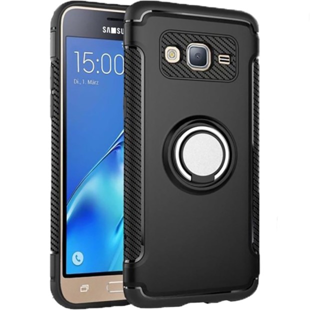 Бронь-чехол Ring Armor Case Samsung Galaxy J7 (2015) J700 (черный)