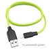 USB-кабель Hoco Silicone X21 Plus Fluorescent 1m (Lightning) (Зелёный)