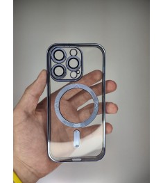 Чехол UMKU Shining with MagSafe Apple iPhone 14 Pro (Blue)