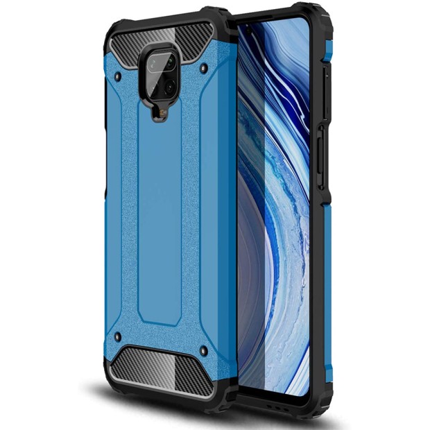 Чехол Armor Case Xiaomi Redmi Note 9 Pro / Note 9S (Синий)