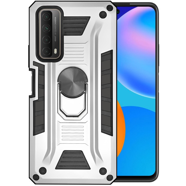 Бронь-чехол Ring Armor Case Huawei P Smart (2021) (Стальной)