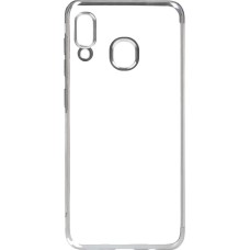 Силиконовый чехол UMKU Line Samsung Galaxy A40 (2019) (серебрянный)