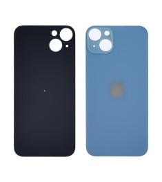 Заднее стекло корпуса для Apple iPhone 14 Plus Blue (синее) (Big Hole)