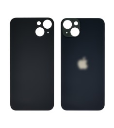 Заднее стекло корпуса для Apple iPhone 14 Plus Midnight (тёмно-серое) (Big Hole)..