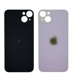 Заднее стекло корпуса для Apple iPhone 14 Plus Purple (фиолетовое) (Big Hole)
